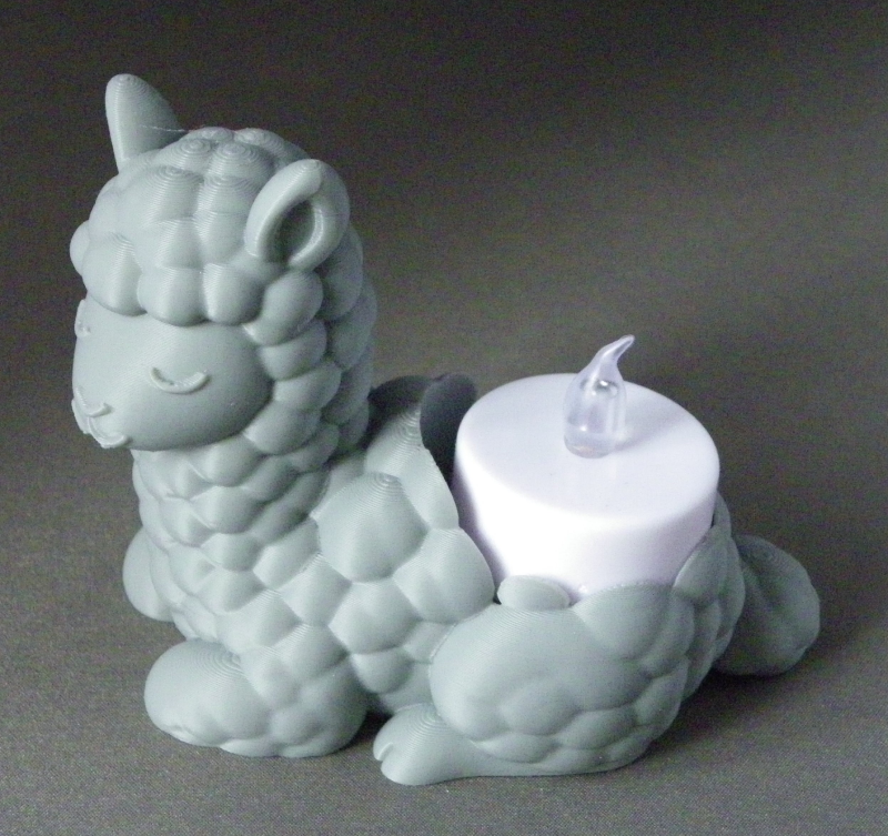 (image for) 3D Prints - Alpaca Theelichthouder 1 - (Meerdere Kleuren Mogelijk)